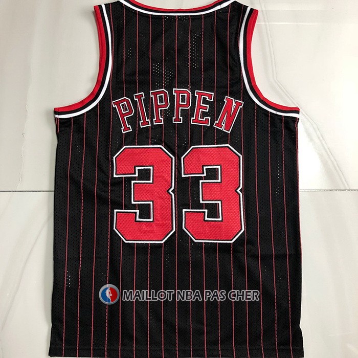 Maillot Chicago Bulls Scottie Pippen NO 33 Mitchell & Ness 1996-97 Noir